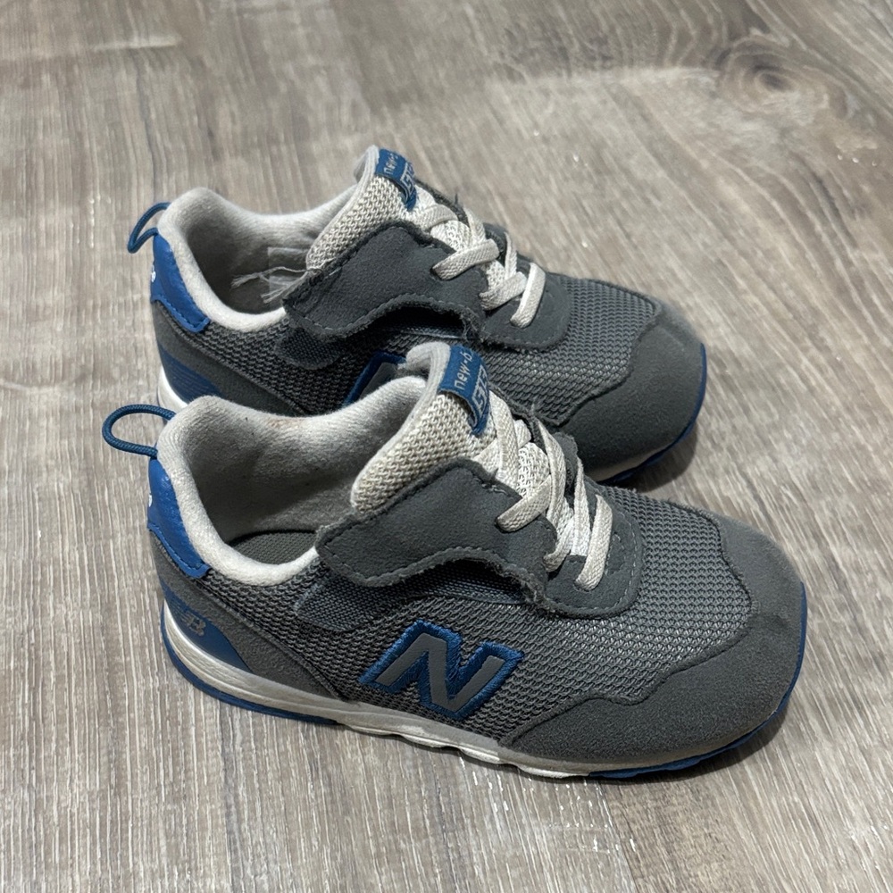 New Balance Kids' Charcoal and Navy Sneakers